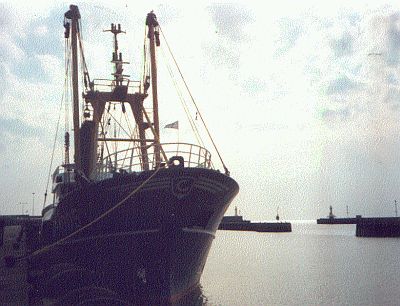 Trawler waiting to be de commissioned and scrapped.