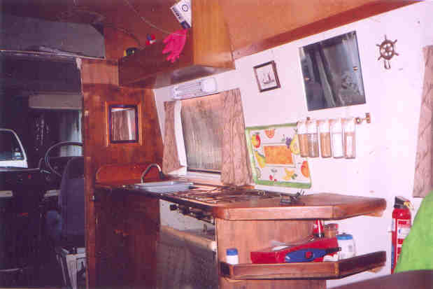 Van to motorhome conversion interior